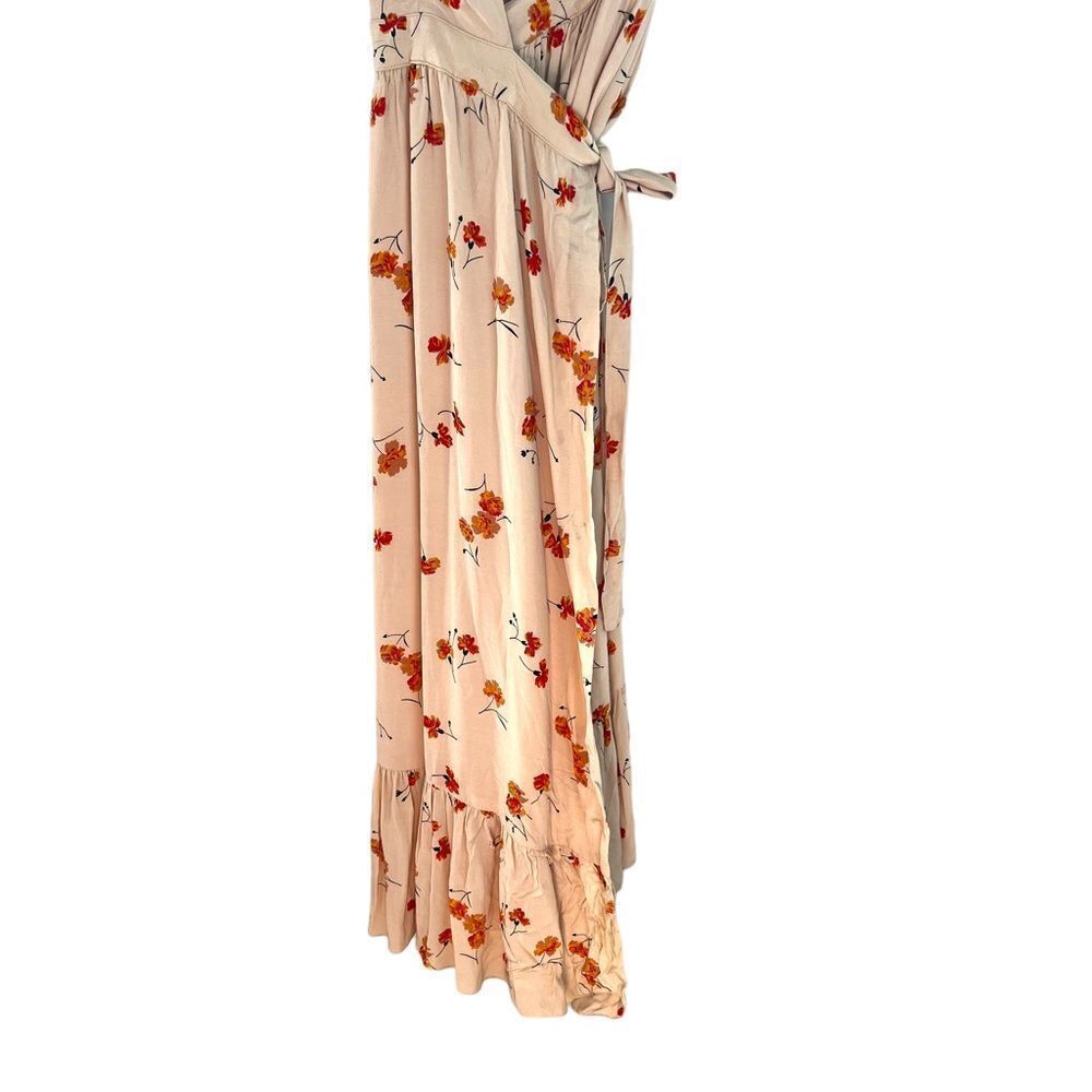 MAJORELLE Mistwood In Bloom Wrap Floral Midi Dress Small - Picture 4 of 8